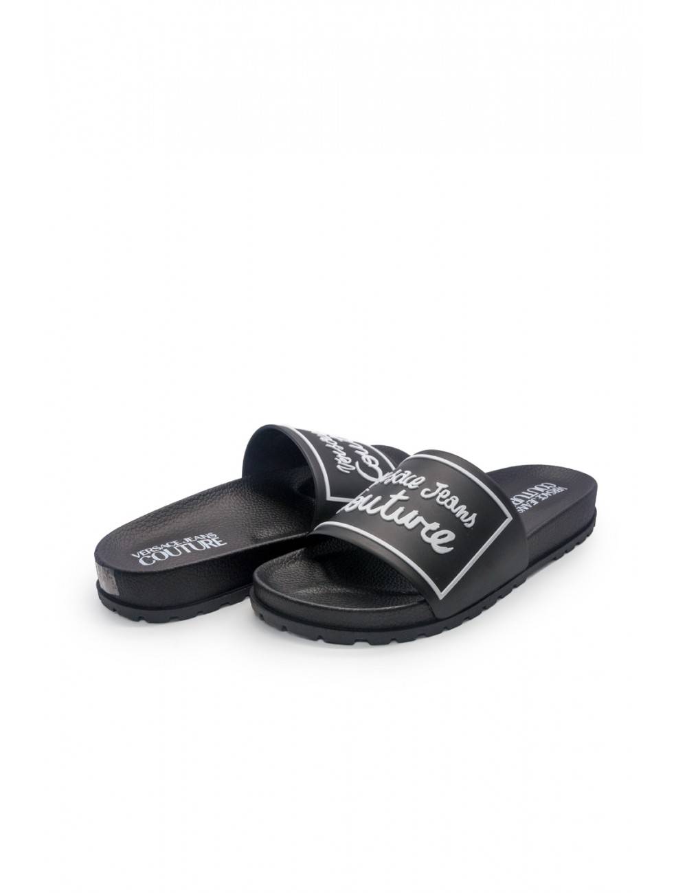 ciabatte versace DONNA NERE 899 - 78VA3SQ2 vista laterale