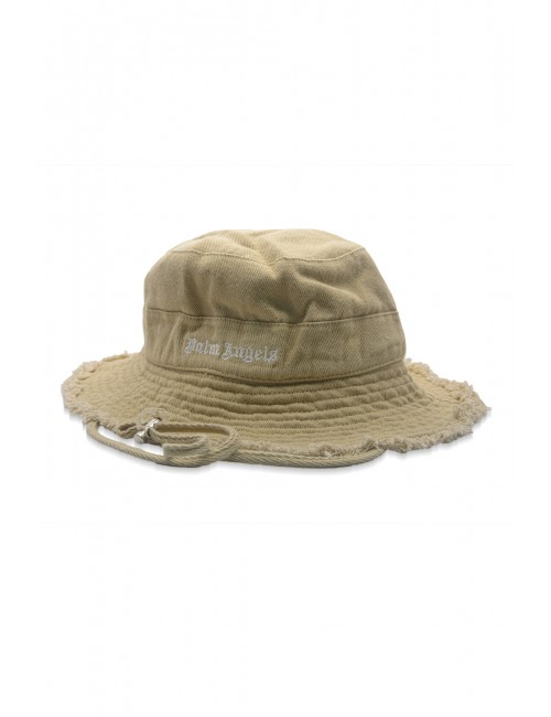 cappello palm angels UNISEX BEIGE - PMLA03AS26FAB001 6103 vista laterale