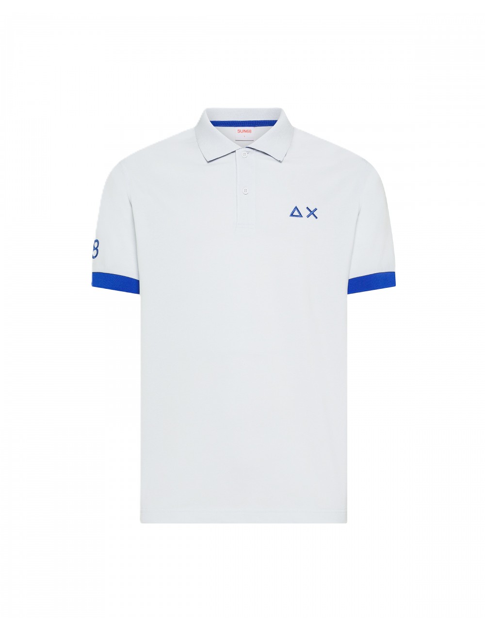 polo sun68 UOMO 01 BIANCA - A36121 vista frontale