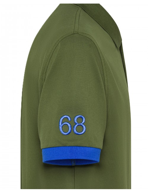 polo sun68 UOMO 37 VERDE SCURO - A36121 vista dettaglio