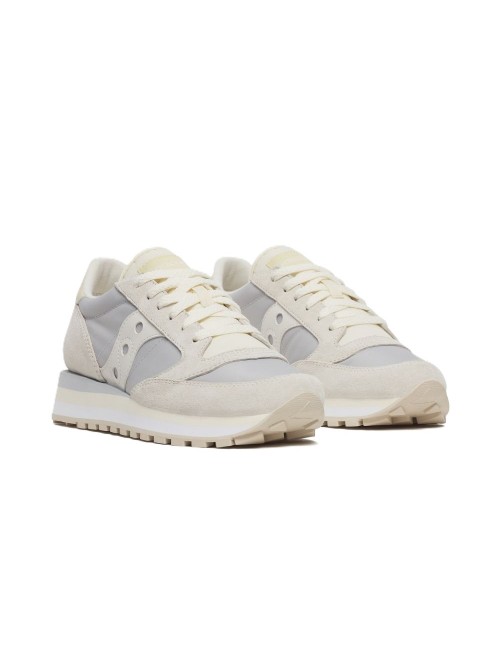 scarpe saucony DONNA GRIGIO CHIARO CLOUD/ALMOND - JAZZ TRIPLE - S60530-64 vista frontale