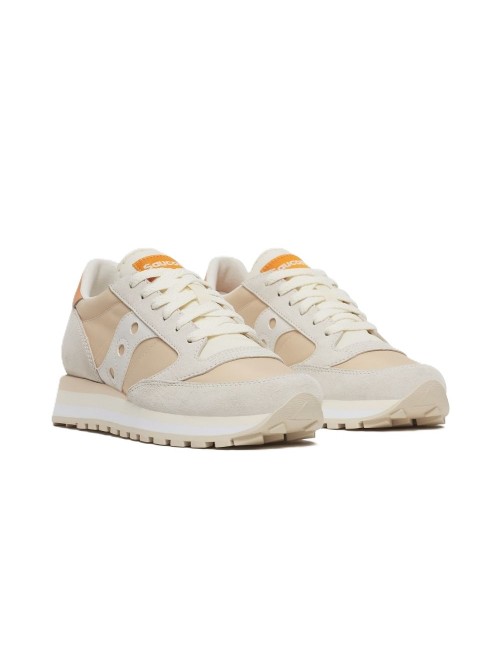 scarpe saucony DONNA ARANCIONE CHIARO IVORY/CREAM - JAZZ TRIPLE - S60530-63 vista frontale