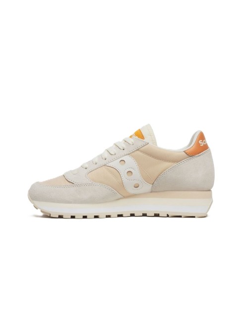 scarpe saucony DONNA ARANCIONE CHIARO IVORY/CREAM - JAZZ TRIPLE - S60530-63 vista laterale 3
