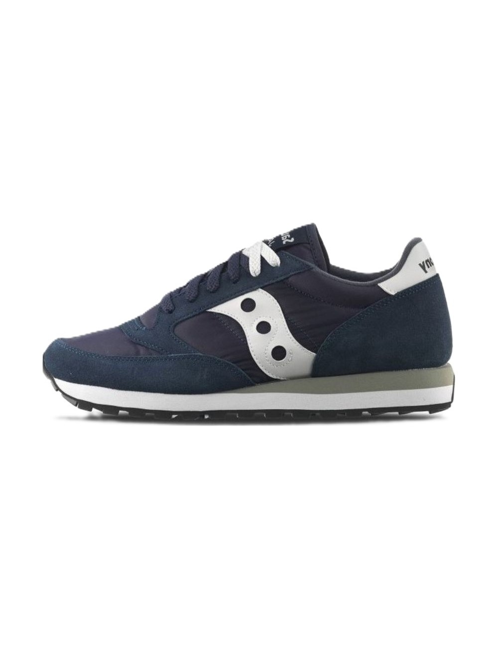 scarpe saucony UOMO BLU E BIANCHE NVY/WHT - JAZZ ORIGINAL - S2044-316 vista laterale 3