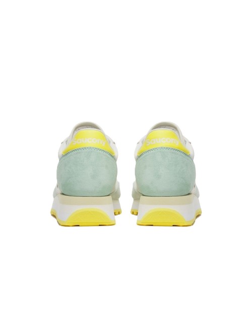 scarpe saucony DONNA BIANCHE E VERDE ACQUA IVORY/AQUA - JAZZ TRIPLE - S60530-61 vista posteriore