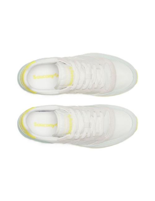 scarpe saucony DONNA BIANCHE E VERDE ACQUA IVORY/AQUA - JAZZ TRIPLE - S60530-61 vista superiore
