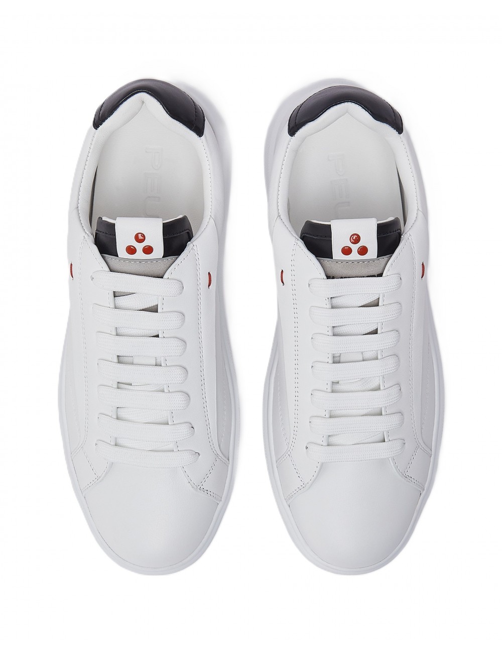 scarpe peuterey UOMO BIANCHE E NERE - QUARTER - PEU5522 vista superiore