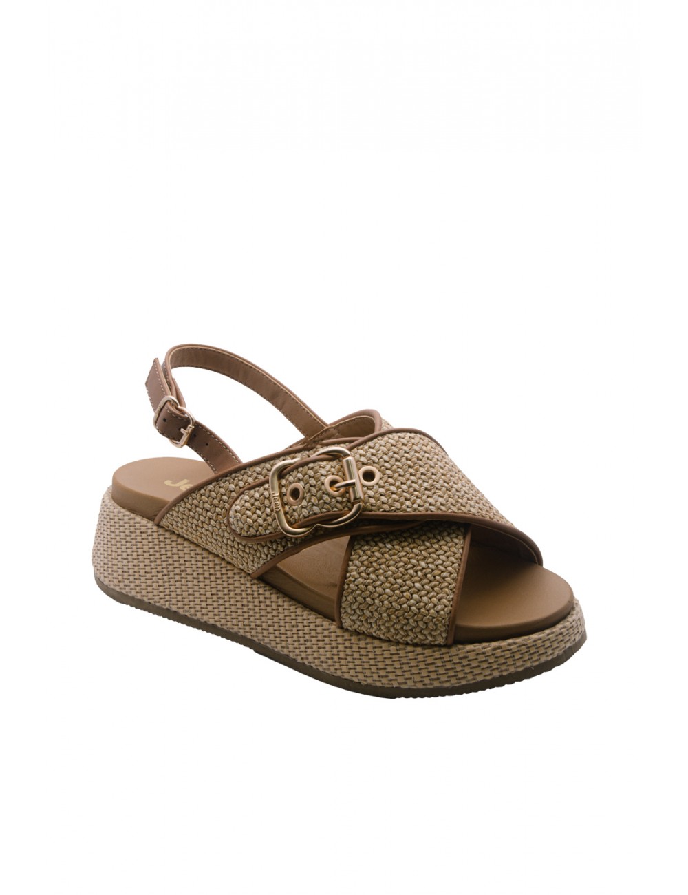 sandali jeep DONNA BEIGE 026 NATURAL - KARINA CROSS - JL61590A vista frontale 2