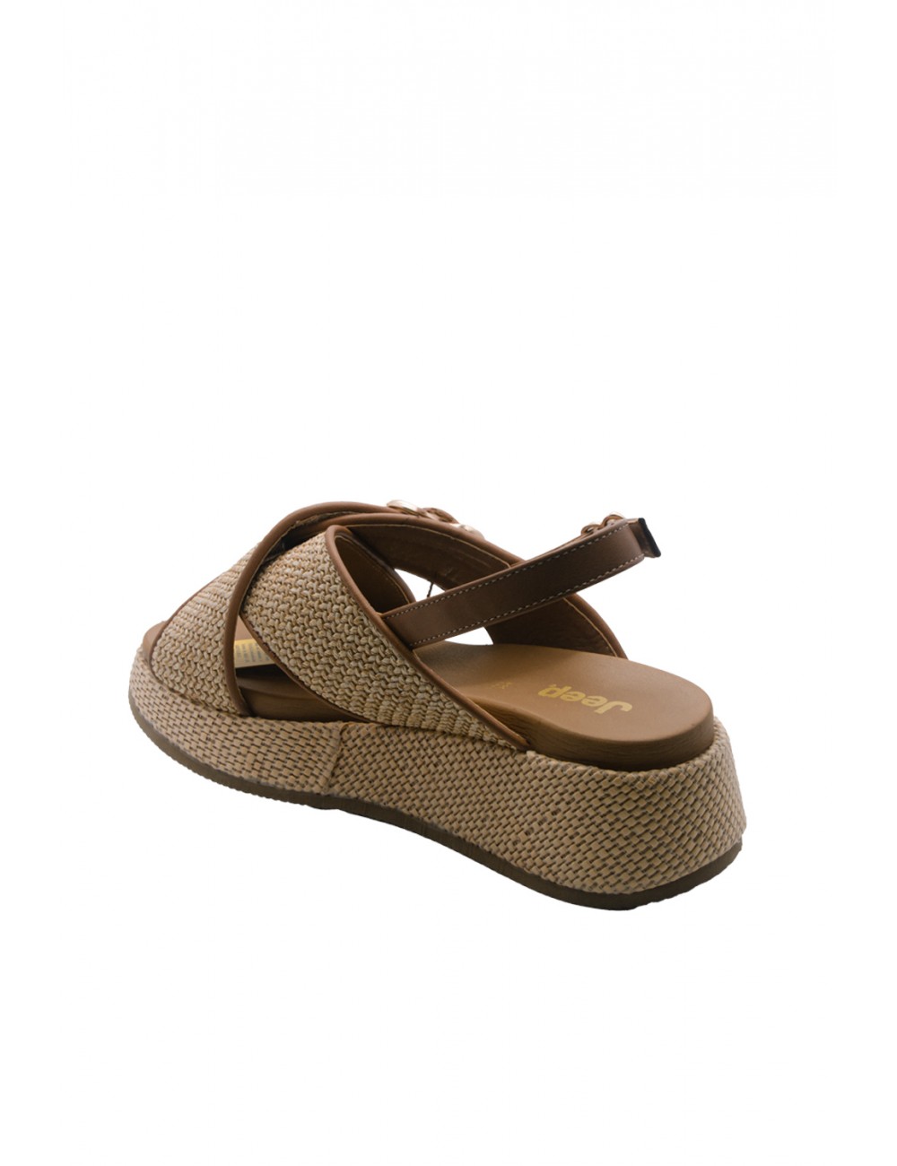sandali jeep DONNA BEIGE 026 NATURAL - KARINA CROSS - JL61590A vista posteriore