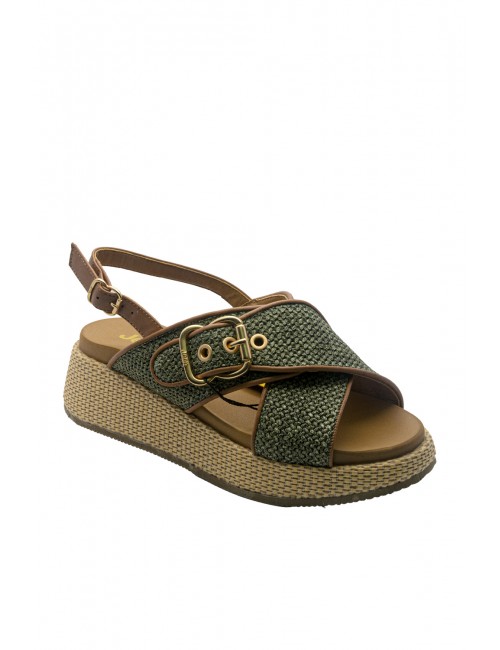 sandali jeep DONNA 020 MILITARY - KARINA CROSS - JL61590A vista frontale 2