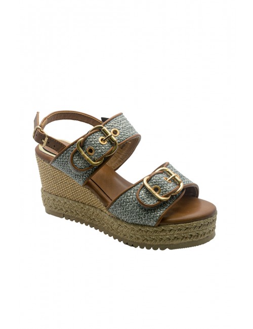 sandali jeep DONNA AZZURRO CHIARO 118 JEANS - MAYOR - JL61600A vista frontale 2