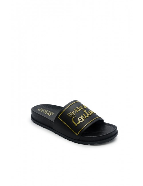 ciabatte versace DONNA NERE 899 - 80VA3SQ2 vista frontale