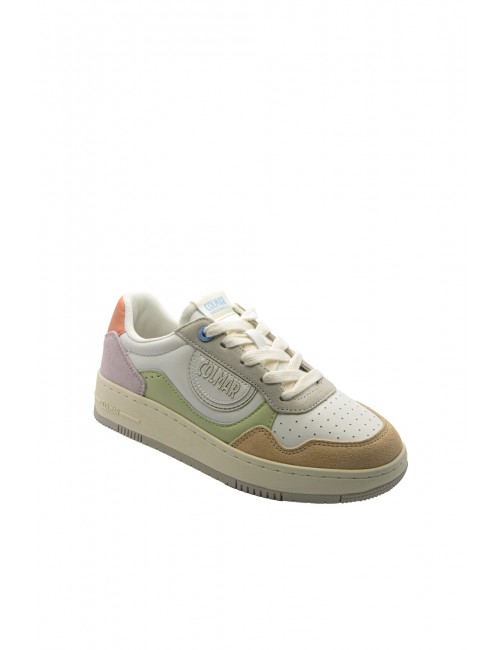 scarpe colmar DONNA WHITE E MULTICOLOR - AUSTIN SWAY 083 vista frontale