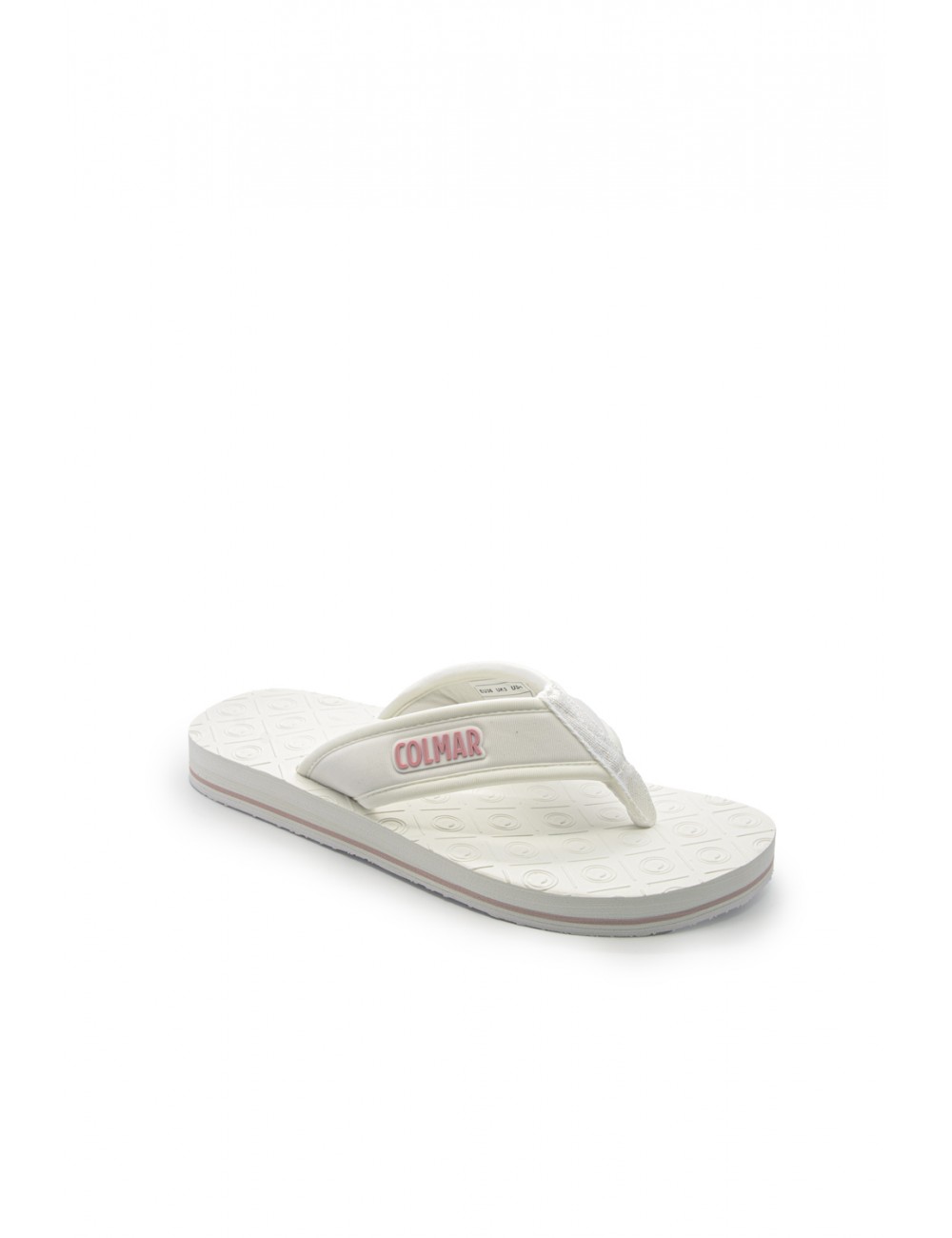 infradito colmar DONNA OFF WHITE E BABY PINK - FLIP FLOP BASE 178 vista laterale