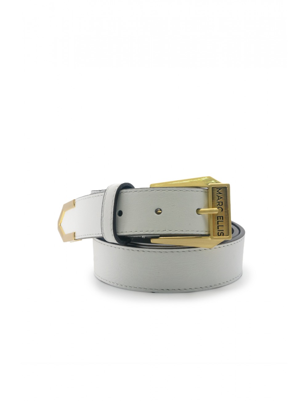 cintura marc ellis DONNA OFF BLANC E GOLD - ME BELT-177 SA vista frontale