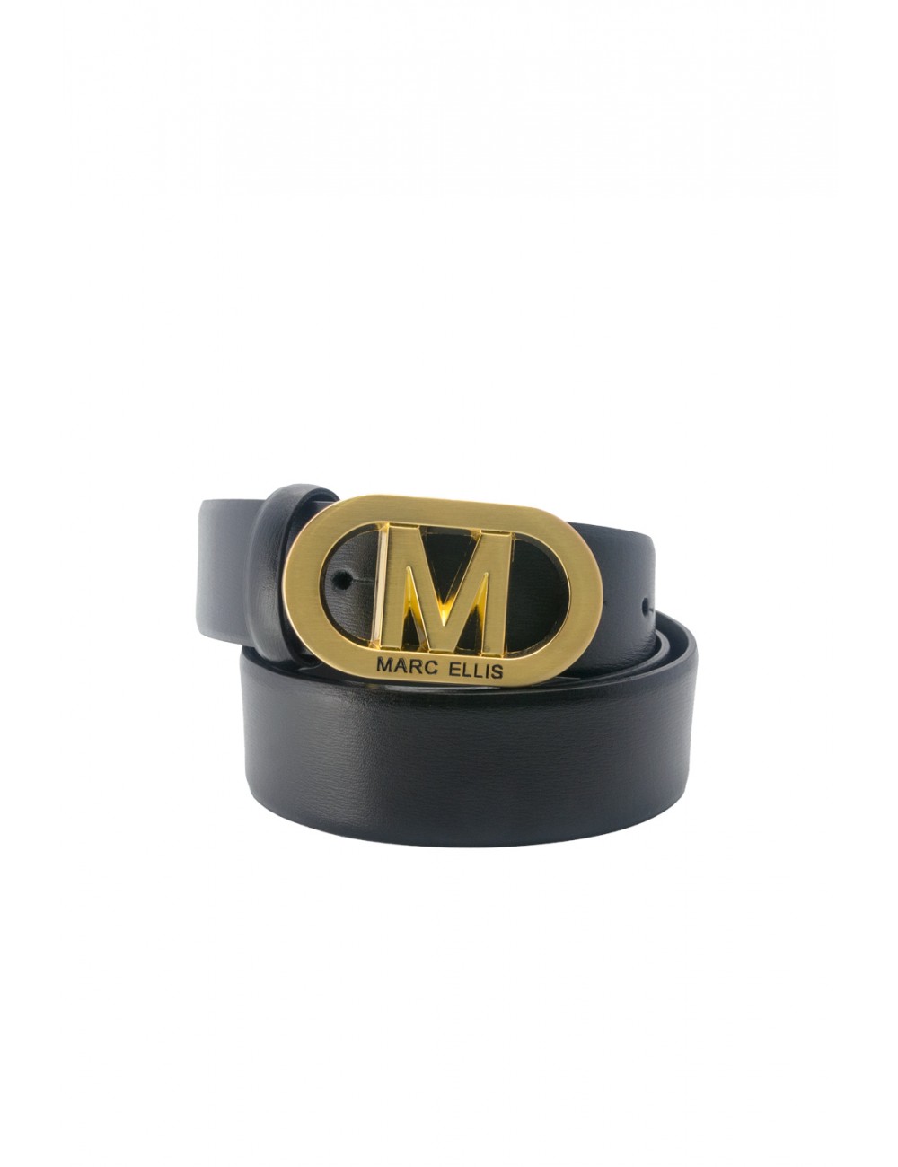 cintura marc ellis DONNA BLACK E GOLD - ME BELT-175 BX vista frontale