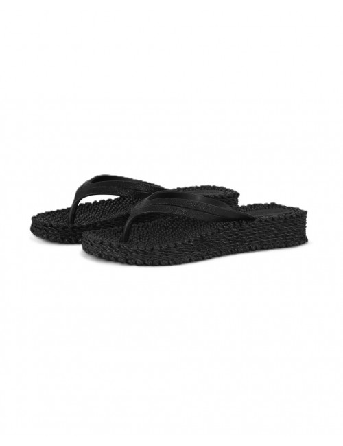 infradito ilse jacobsen DONNA 001 BLACK - CHEERFUL13 vista frontale