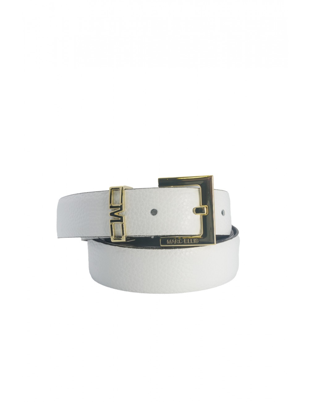 cintura marc ellis DONNA OFF BLANC E GOLD - ME BELT-170 DO vista frontale