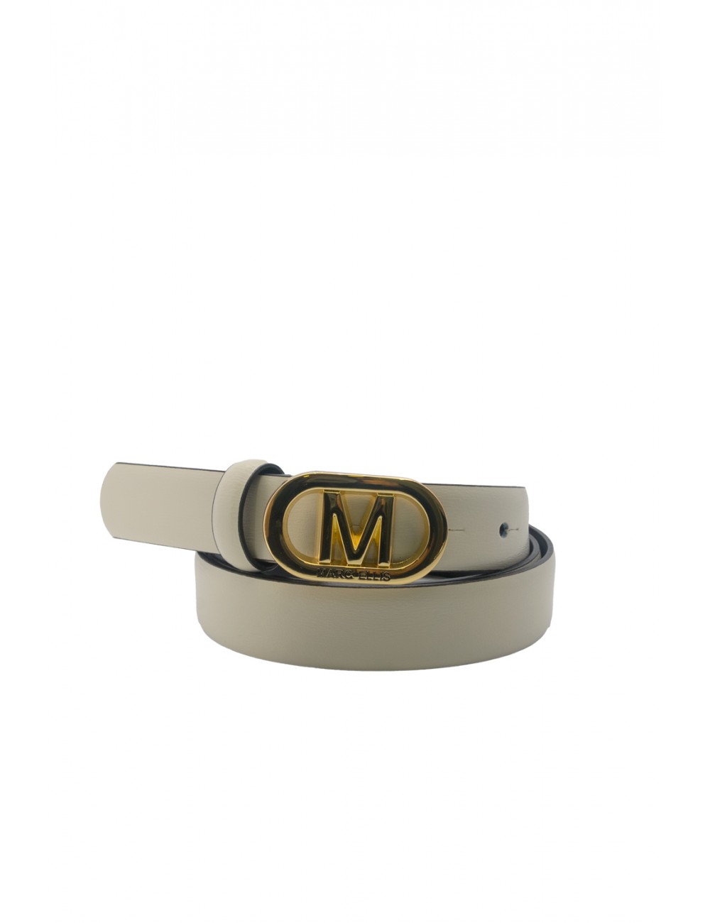 cintura marc ellis DONNA BEIGE E GOLD - ME BELT-173 BX vista frontale