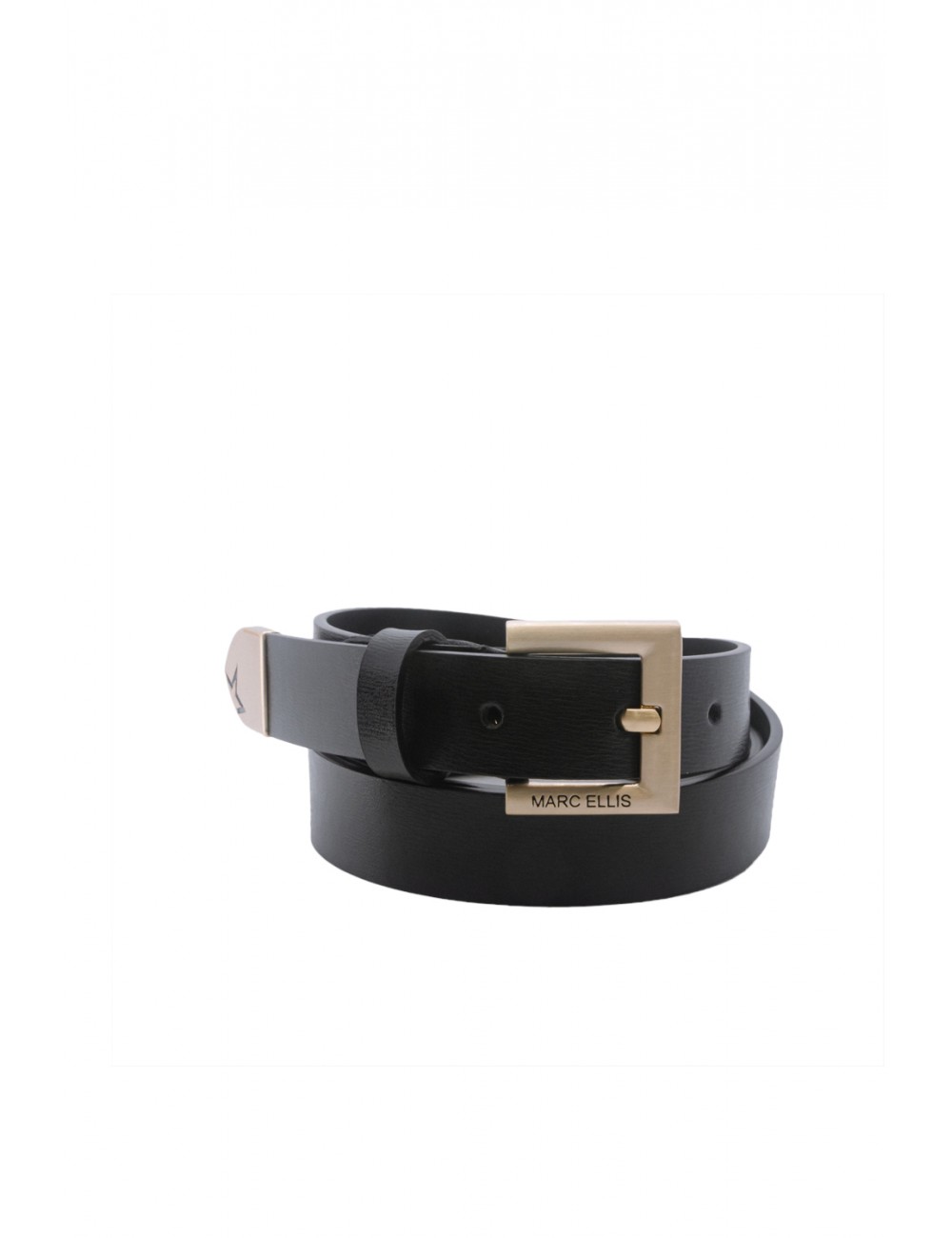 cintura marc ellis DONNA BLACK E GOLD - ME BELT-176 BX vista frontale
