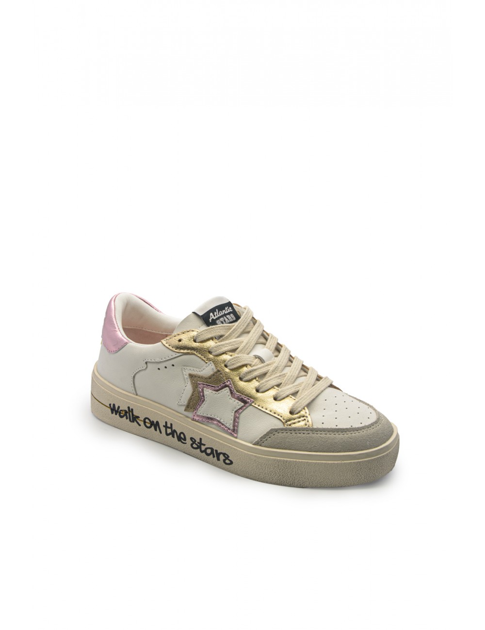 scarpe atlantic stars DONNA WHITE - ATLA3010W-0100 vista laterale