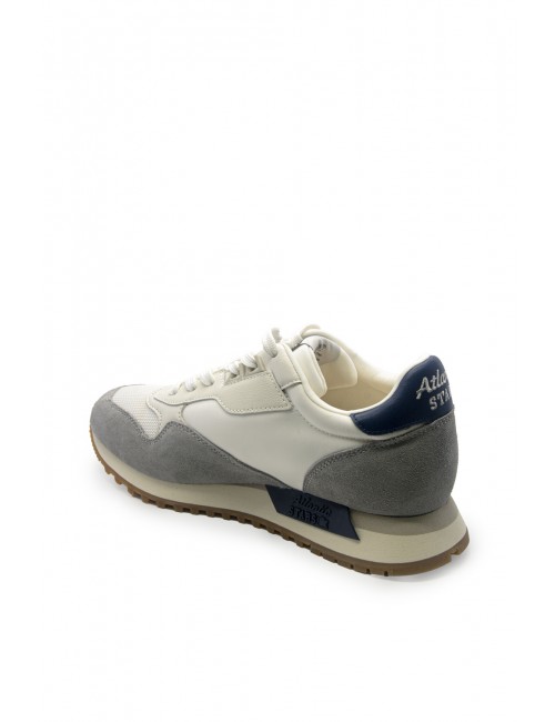 scarpe atlantic stars UOMO 0310 GREY E WHITE - DRAC1010 vista posteriore
