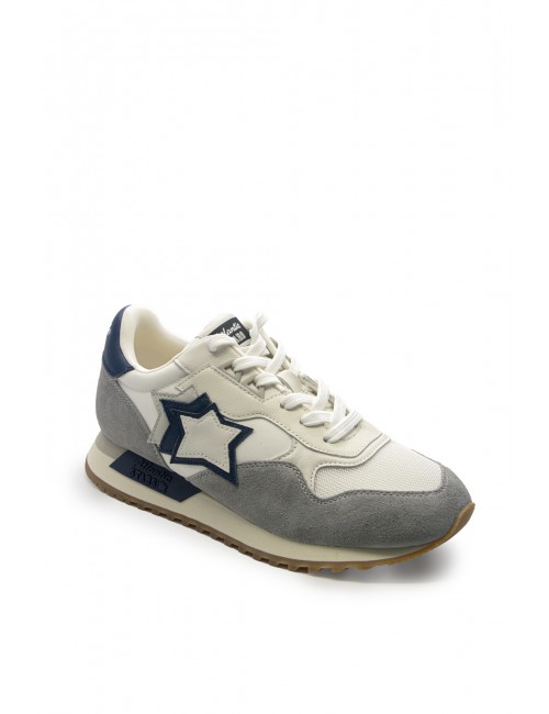 scarpe atlantic stars UOMO 0310 GREY E WHITE - DRAC1010 vista frontale