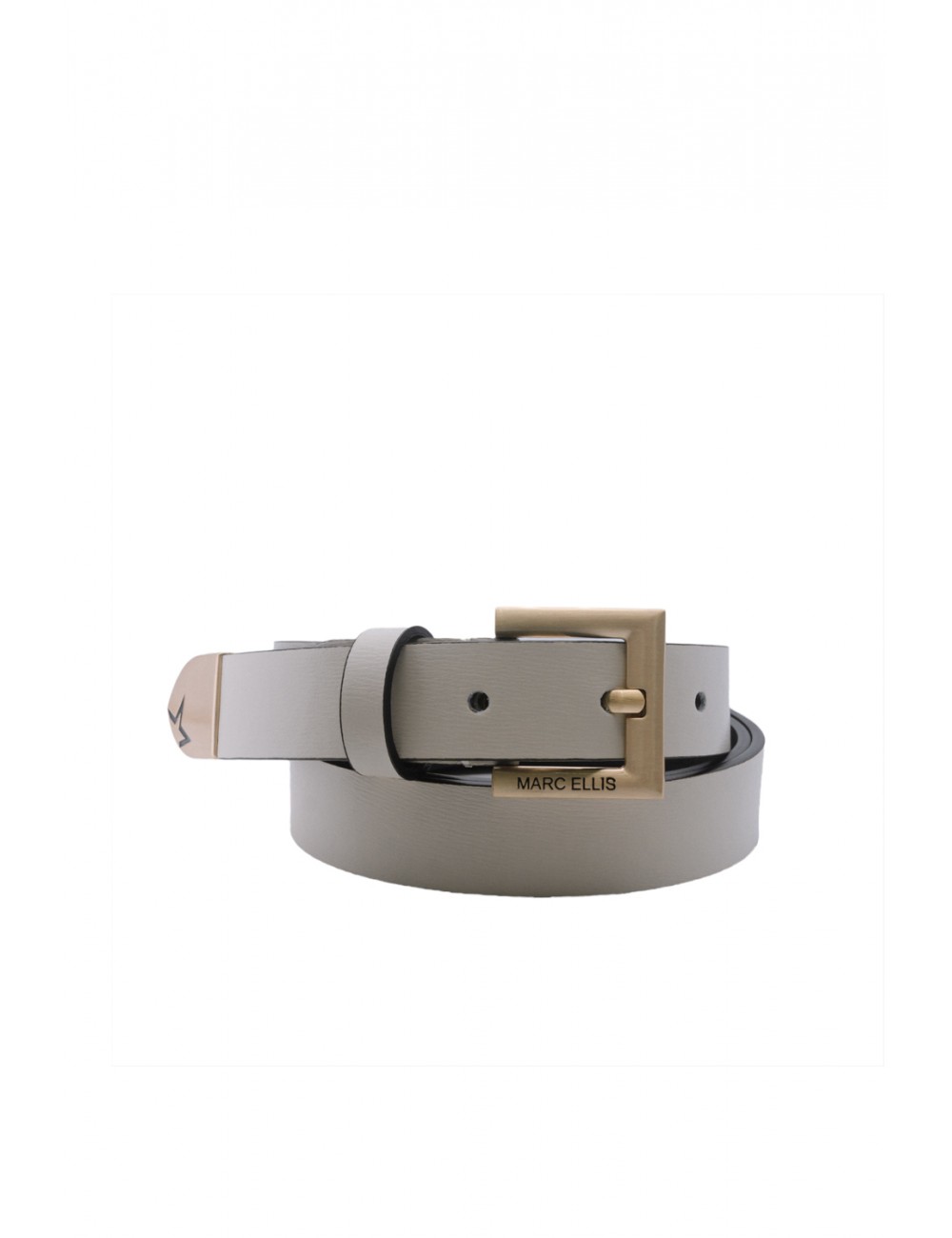 cintura marc ellis DONNA BEIGE E GOLD - ME BELT-176 BX vista frontale