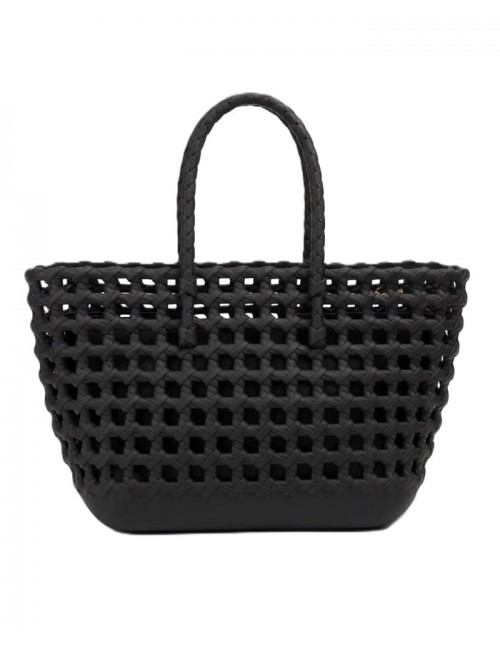 borsa marc ellis DONNA BLACK E LIGHT GOLD - FLAT SUNSET vista posteriore