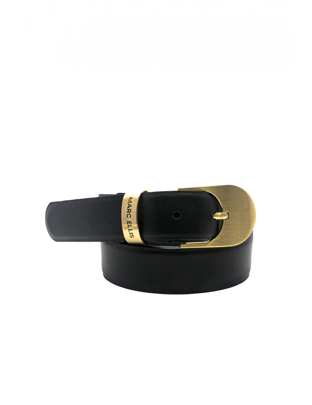 cintura marc ellis DONNA  BLACK E GOLD - ME BELT-178 SA vista frontale