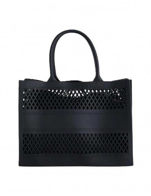 borsa marc ellis DONNA BLACK E LIGHT GOLD - FLAT SPONGE M vista posteriore