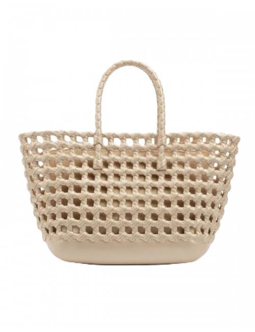 borsa marc ellis DONNA BEIGE E LIGHT GOLD - FLAT SUNSET vista posteriore