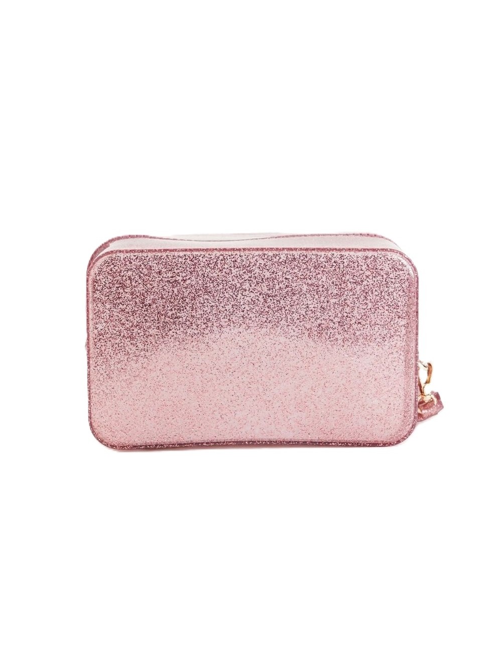 pochette marc ellis DONNA NUDE GLITTER E LIGHT GOLD - FLAT SPONGE CLUTCH S vista posteriore