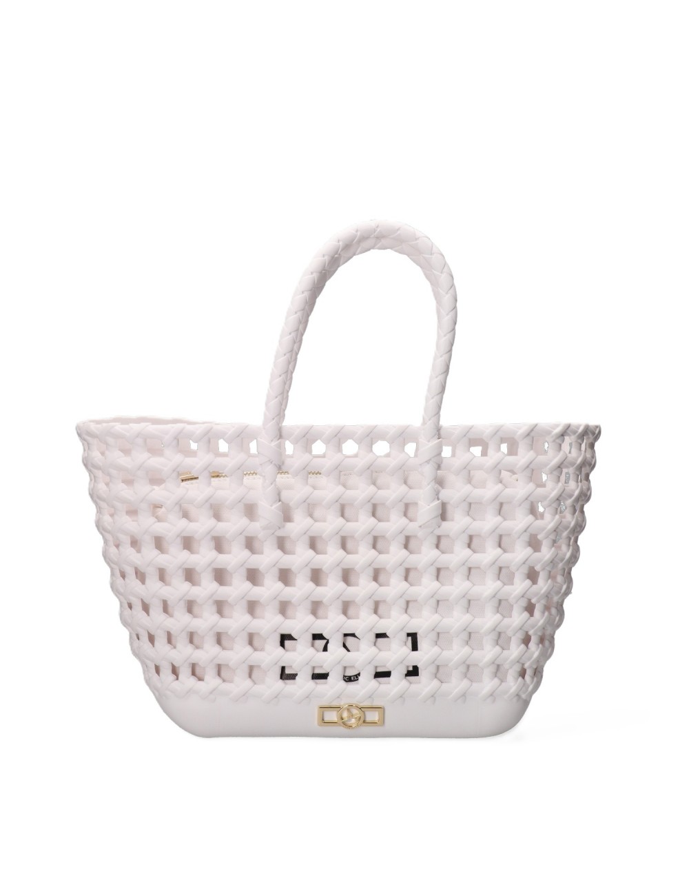 borsa marc ellis DONNA MILK E LIGHT GOLD - FLAT SUNSET vista frontale