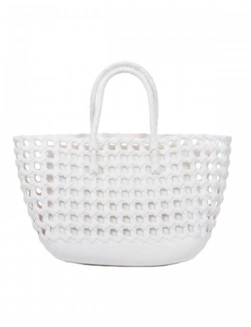 borsa marc ellis DONNA MILK E LIGHT GOLD - FLAT SUNSET vista posteriore