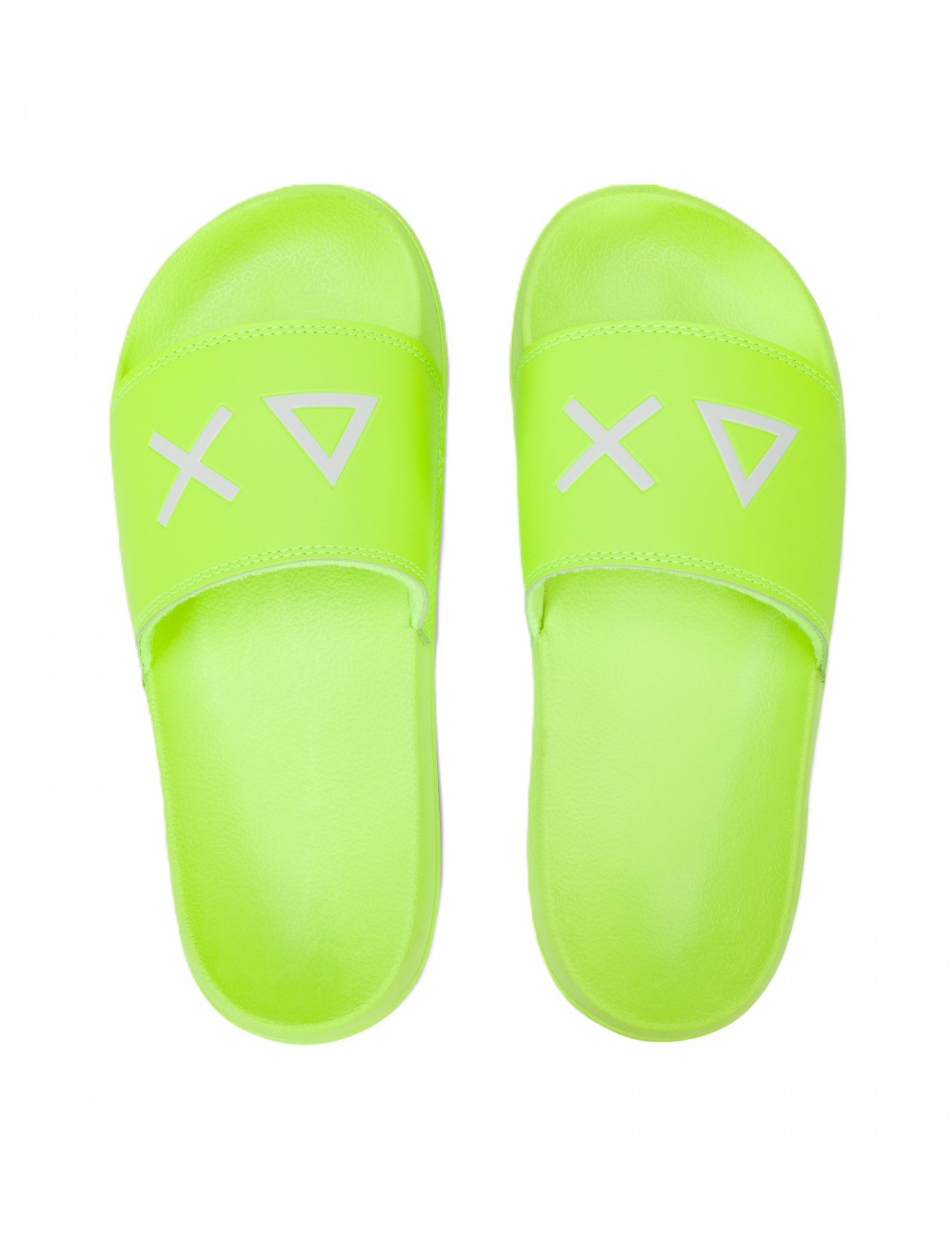 ciabatte sun68 DONNA 63 GIALLO FLUO - X36210 vista frontale