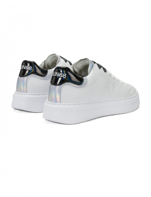 scarpe sun68 DONNA 0111 BIANCO/NERO - Z36238 GRACE LEATHER vista posteriore
