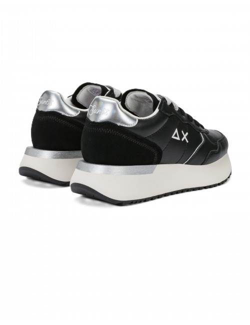 scarpe sun68 DONNA 11 NERE - Z36210 BIG ALLY LEATHER vista posteriore