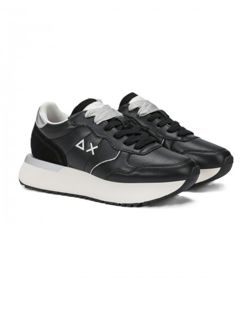 scarpe sun68 DONNA 11 NERE - Z36210 BIG ALLY LEATHER vista frontale