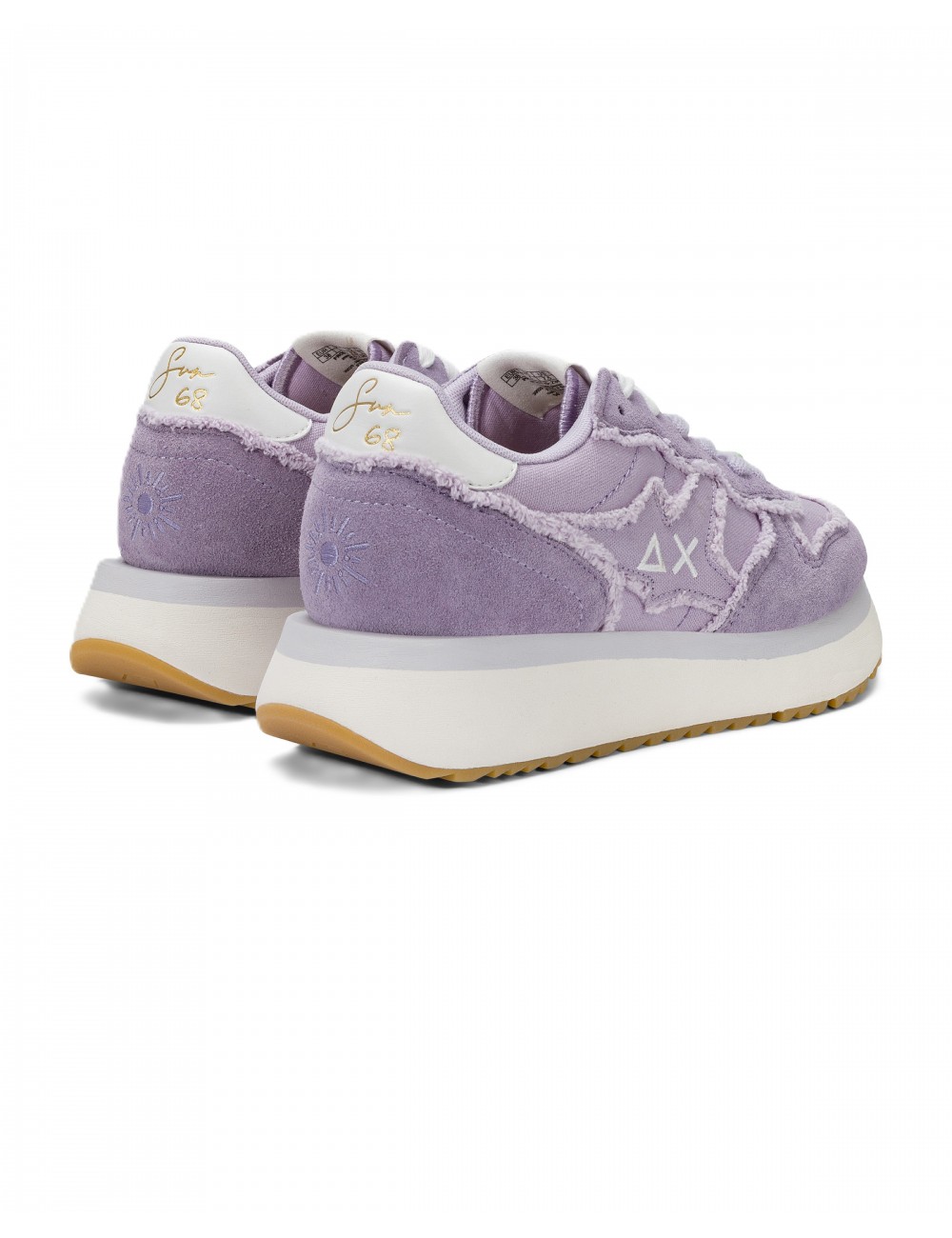 scarpe sun68 DONNA 24 LILLA - Z36223 BIG STARGIRL CANVAS vista posteriore