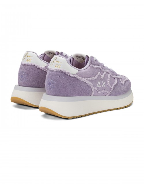 scarpe sun68 DONNA 24 LILLA - Z36223 BIG STARGIRL CANVAS vista posteriore