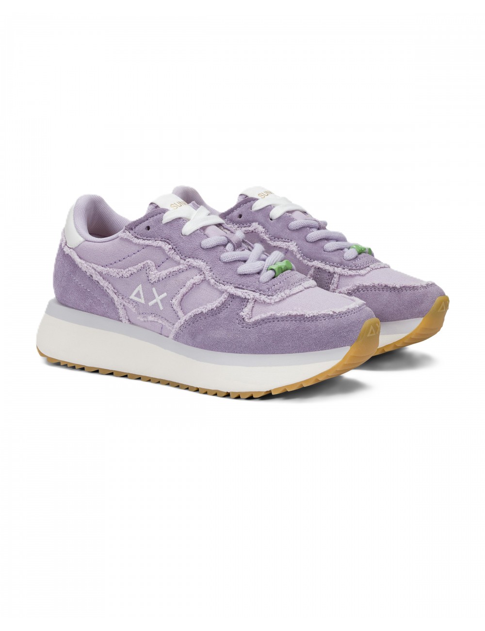 scarpe sun68 DONNA 24 LILLA - Z36223 BIG STARGIRL CANVAS vista laterale