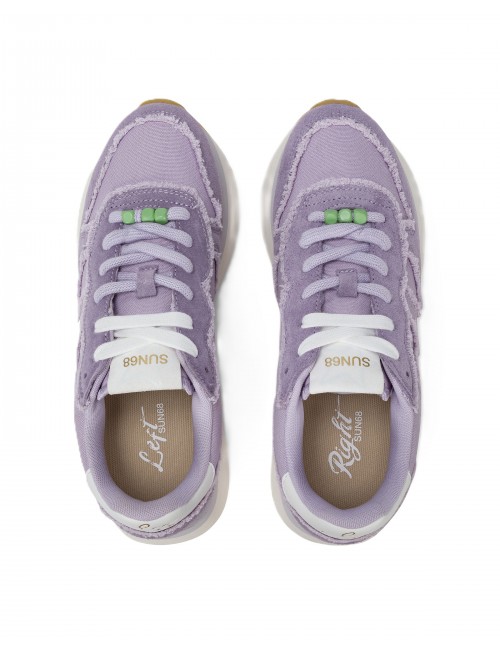 scarpe sun68 DONNA 24 LILLA - Z36223 BIG STARGIRL CANVAS vista superiore