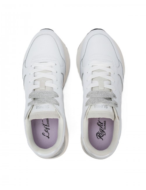scarpe sun68 DONNA 01 BIANCHE - Z36210 BIG ALLY LEATHER vista superiore