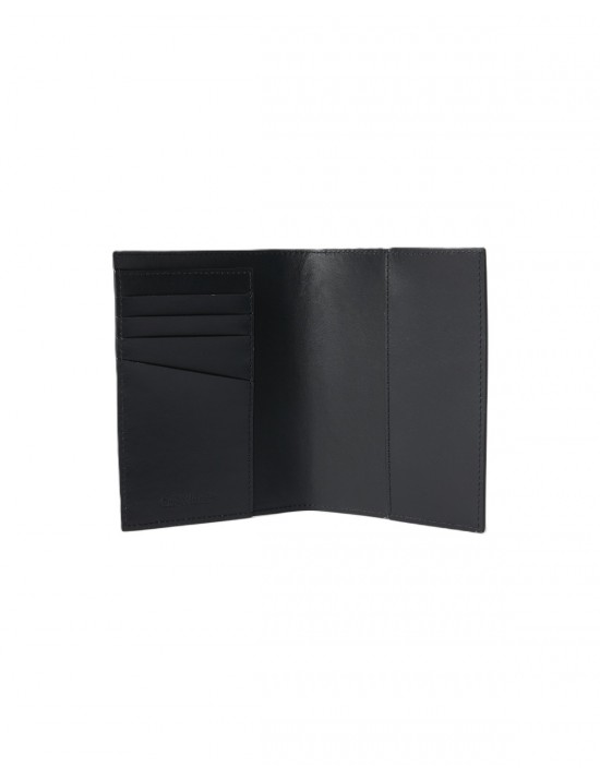 porta passaporto off-white UNISEX BLACK-WHITE - OMND09OC99LEA0011001 vista frontale