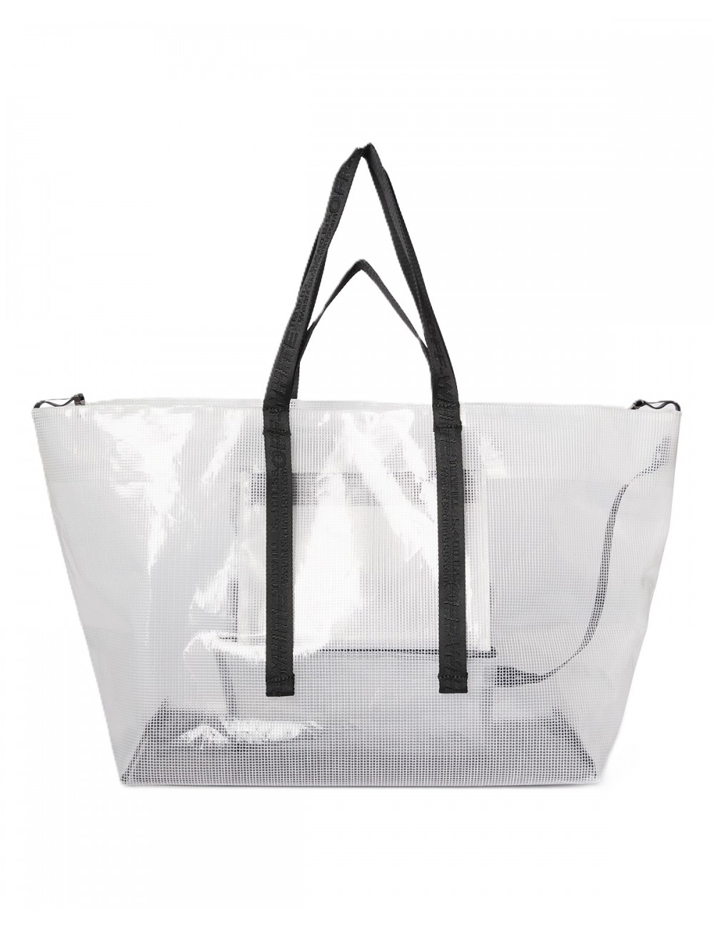 borsa off-white DONNA BIANCA TRANSPARENT-BLACK - OWNA23IC99FAB0017910 vista posteriore