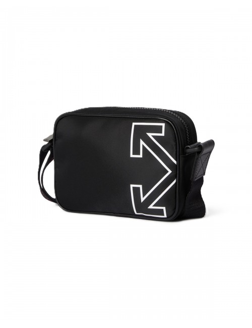 borsa a tracolla off-white UNISEX BLACK-WHITE - OMNQ09EC99FAB0011001 vista laterale