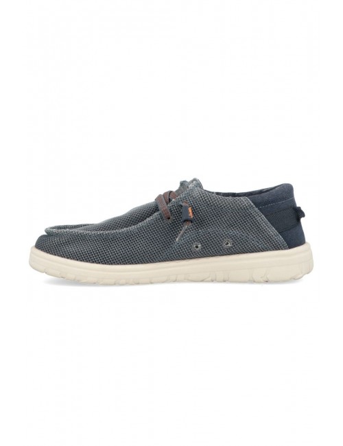 scarpe jeep UOMO 100 BLUE - SAMOA WALLABEE KNIT - JM61115A vista laterale 2