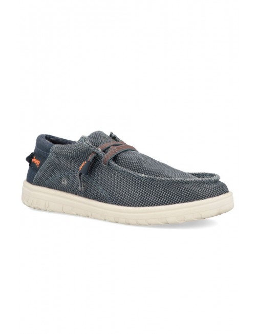 scarpe jeep UOMO 100 BLUE - SAMOA WALLABEE KNIT - JM61115A vista frontale