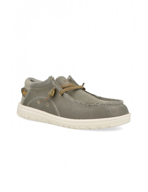 scarpe jeep UOMO VERDE CHIARO 105 SAGE - SAMOA WALLABEE KNIT - JM61115A vista frontale